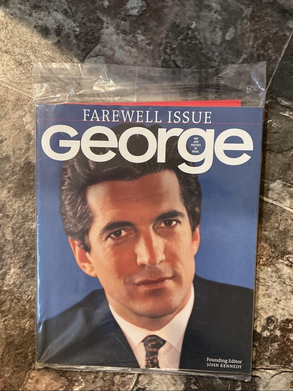 George Farewell Issue Magazine - Cover in the original package VINTAGE history.